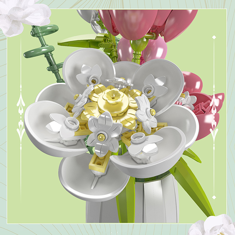Mouldking 10059 Botanical Collection Flower World Building Blocks 866±pcs Bricks Model From China