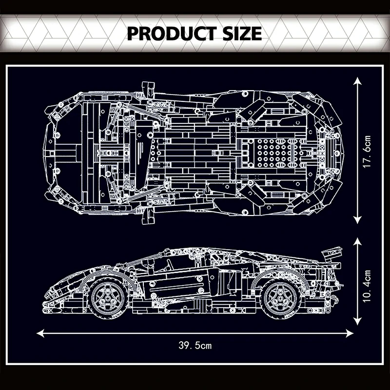 MouldKing 13177S Linbaoginni Aventador SVJ Technic