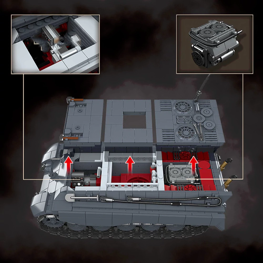 QUANGUAN 100301 Tiger II(SD.KFZ.182) Late Heavy Tank Military