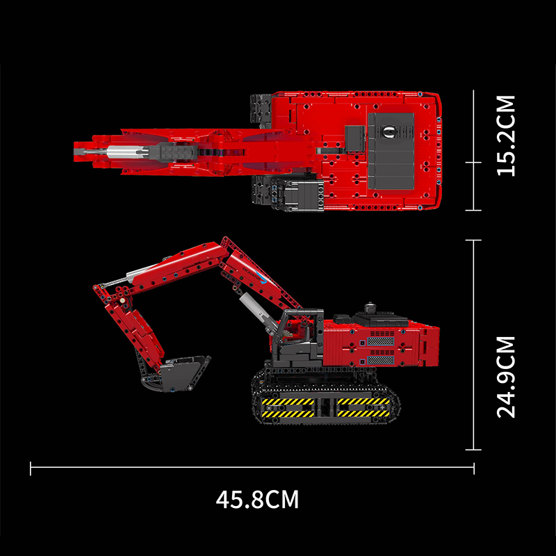 【With Motor】Mouldking 15062  Technic Mechanical Digger Building Blocks （±）pcs+Bricks Model From China