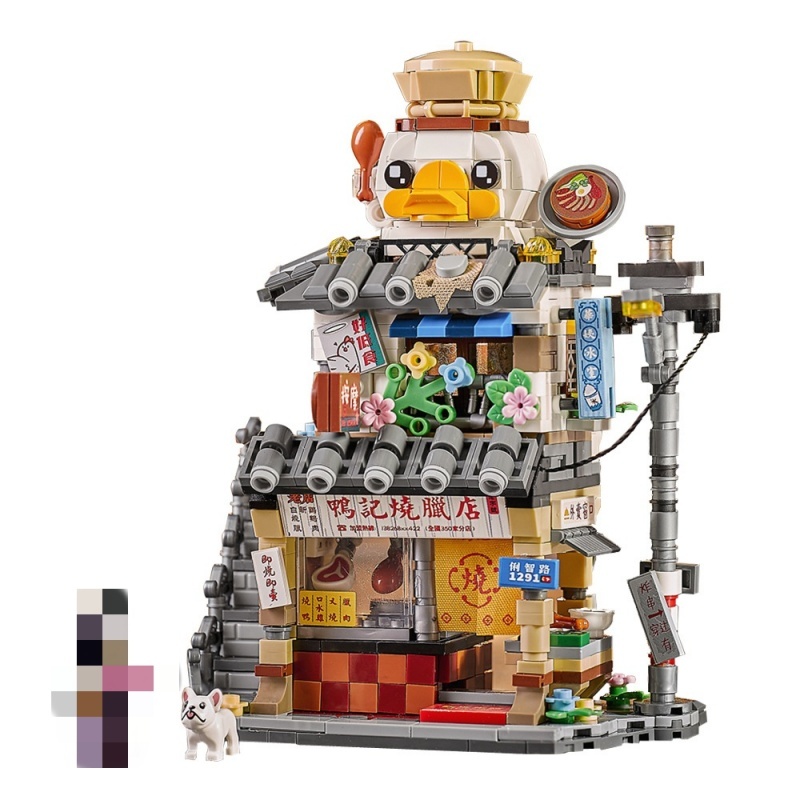 [Mini Micro Bricks] LOZ 1290-1293  Snack Street  Modular Buildings