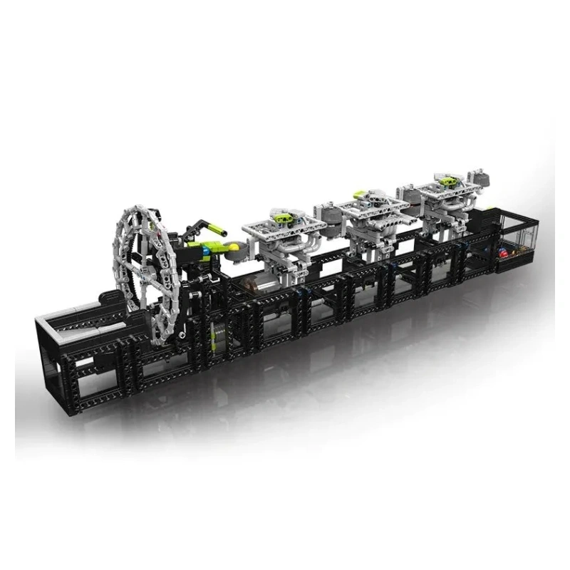 [With Motor] Mould King 26011 Creat Ball Contraption Buckets Big Wheel Technic