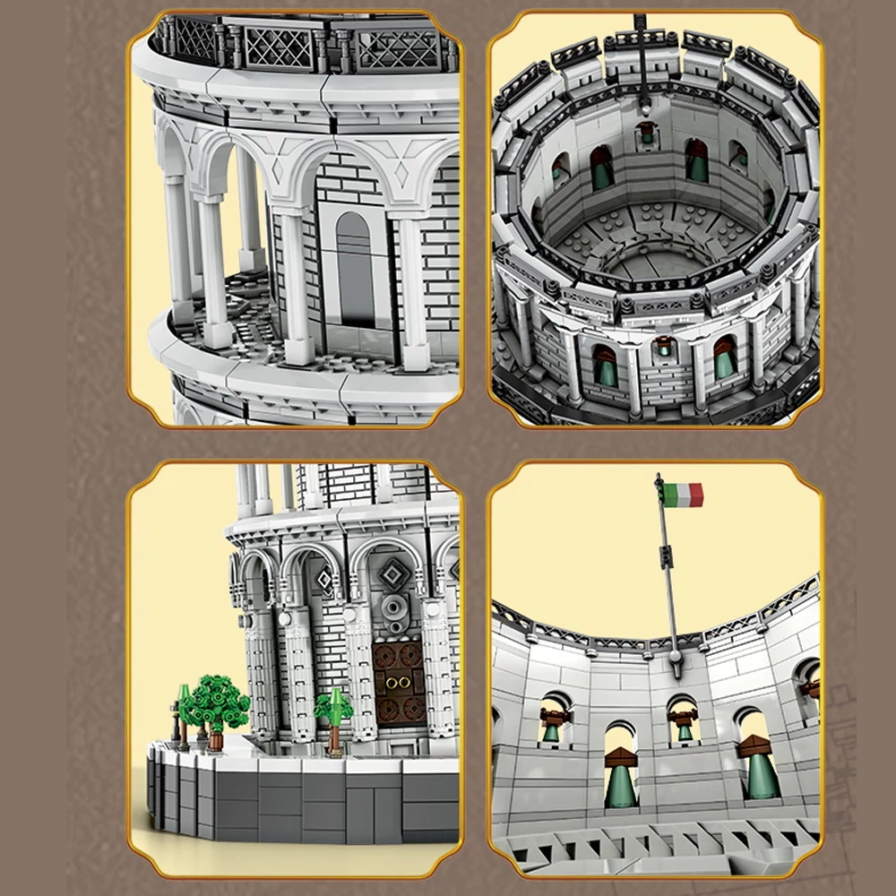 [Pre-sale] Reobrix 66025 LEANING TOWER OF PISA Modular Buildings