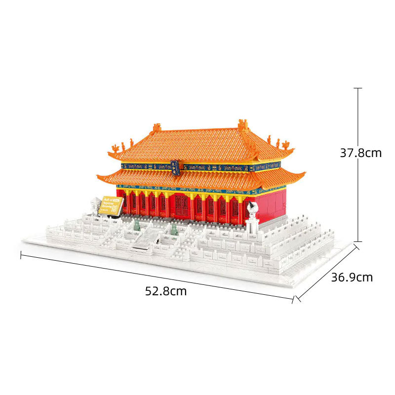 Wange 6221 Creator Expert Architecture Hall of Supreme Harmony-Beijing China Modular Building Blocks 862pcs Bricks Toys From China