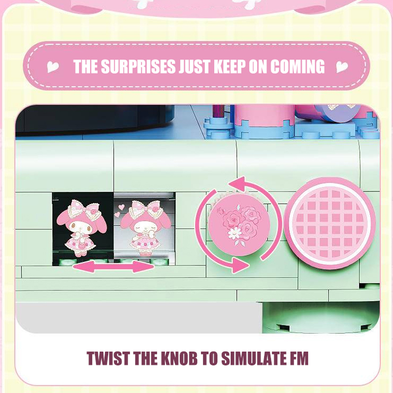 TOP TOY TC1909 My Melody Vinyl Record Player Movie & Game