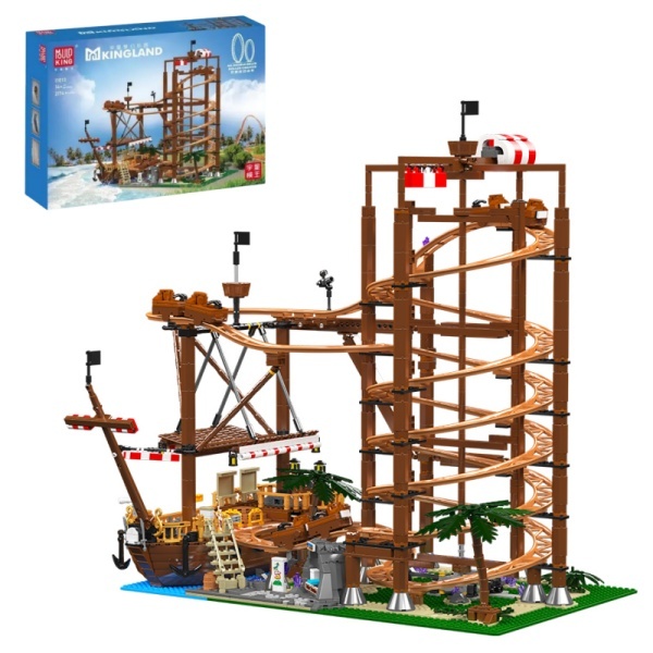 [With Motor] MouldKing 11013 Double Helix Roller Coaster Creator Expert