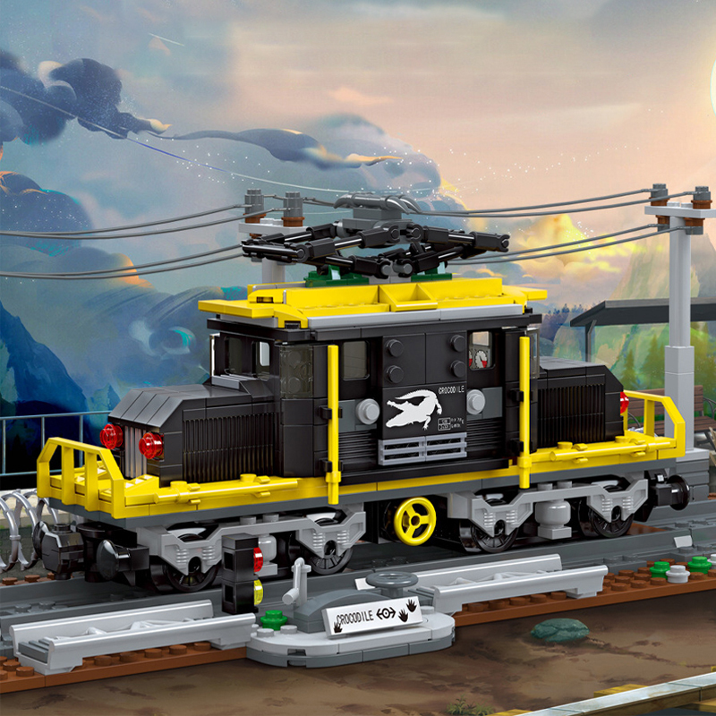 JIESTAR 59007 Crocodile Locomotive Creator Expert Building Blocks 669± pcs Bricks Toys Model From China