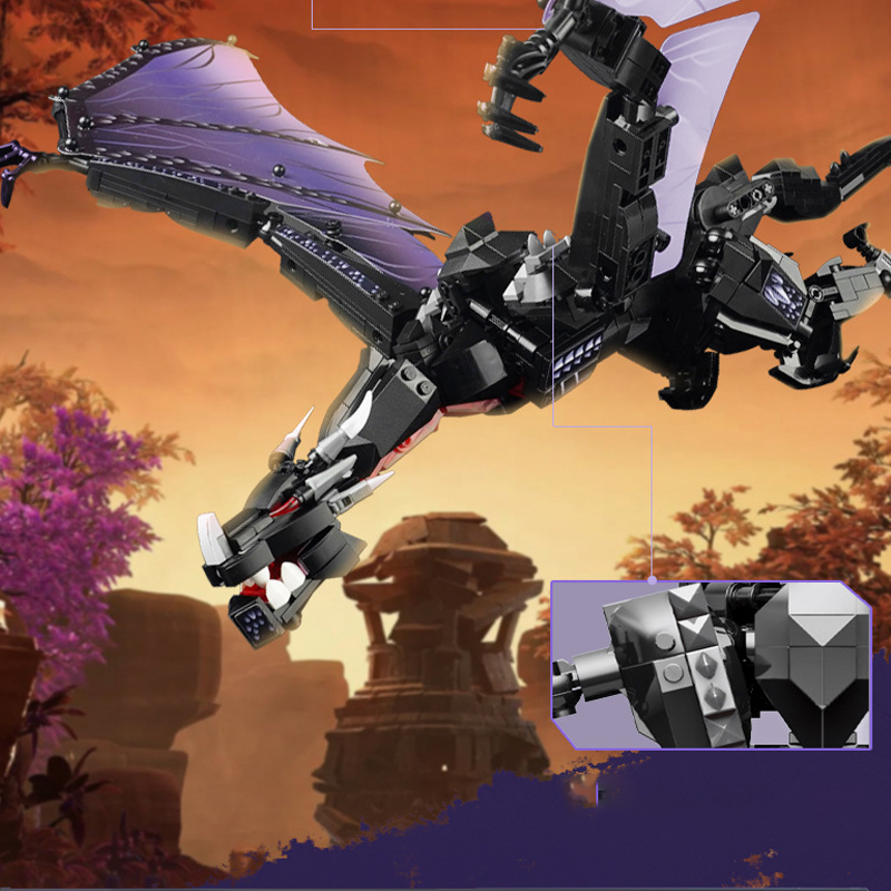 LEGO MOC Custom 92200 Black Dragon Monster Dinosaur