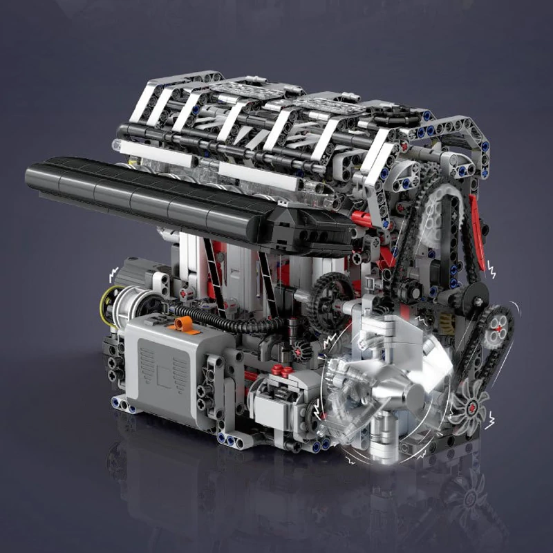 MouldKing 10087S L4 Gasoline Engine Technic