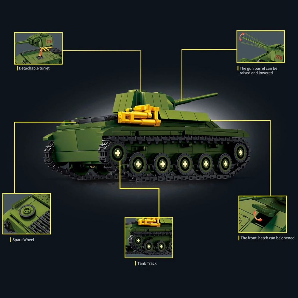Leyi 66087 T-70 LIGHT TANK Military