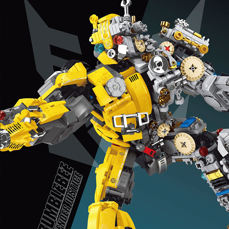 LW 7037 MOC Movie & Game Bumblebee Defnder Justice Building Blocks 1586PCS Bricks Toys From China Delivery.