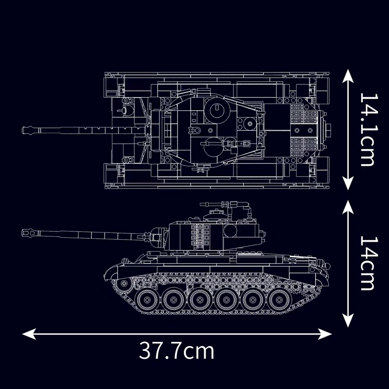 MouldKing 20035 M26 Pershing Tank Military
