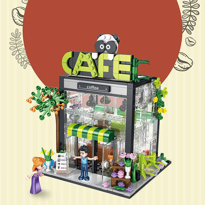 Forange FC8502 MOC Girl Dream Cottage CAFE Shop Building Blocks 589PCS Bricks Toys Gift From China.