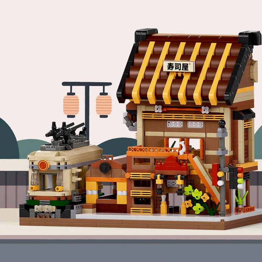 [Mini Micro Bricks] MOYU Cuisine Series Modular Buildings