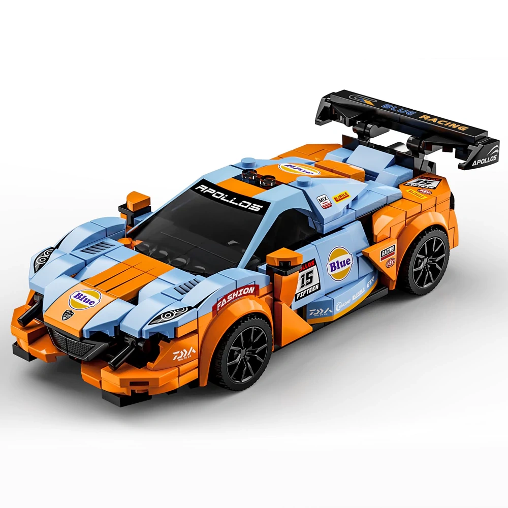 Leyi Eight Grid Racing Car Building block Cart Technic