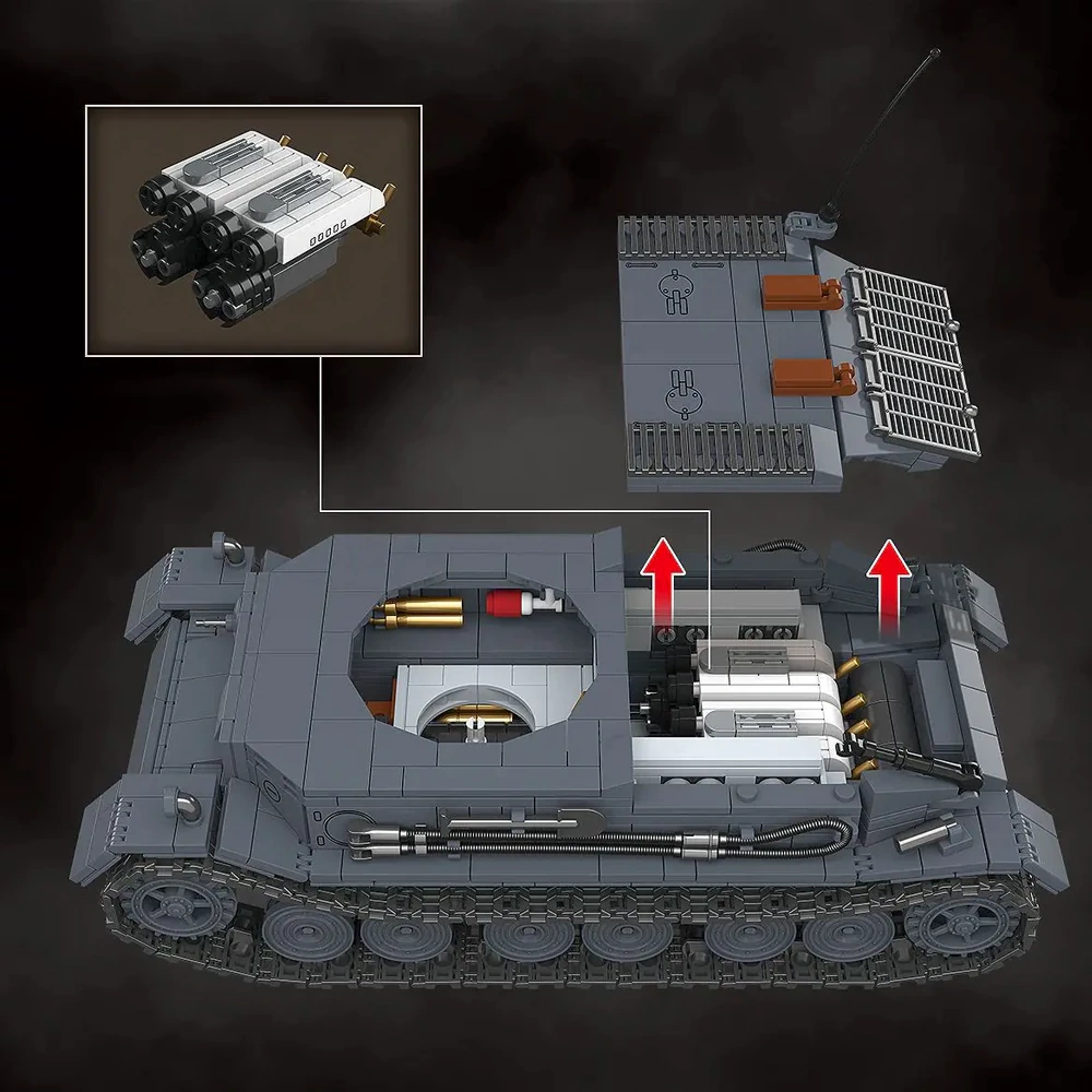 QUANGUAN 100308 Panzerkampfwagen VI Tiger(P) Tank Military