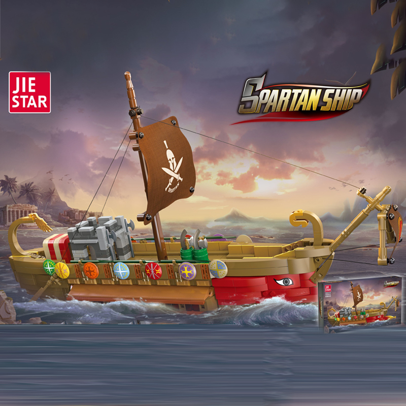 Jie Star 58002 Pirates SPARTAN SHIP Building Blocks 1033±pcs From China.