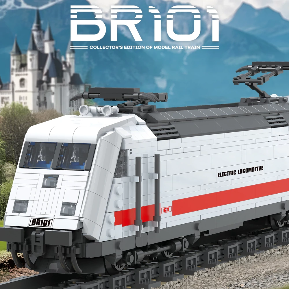 Reobrix Electric Locomotive Train Set for Technic Fans