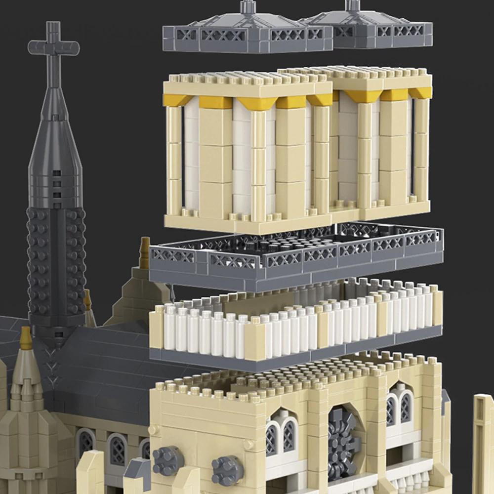 [Mini Micro Bricks] MOYU MY92054 Notre-Dame de Paris Modular Buildings