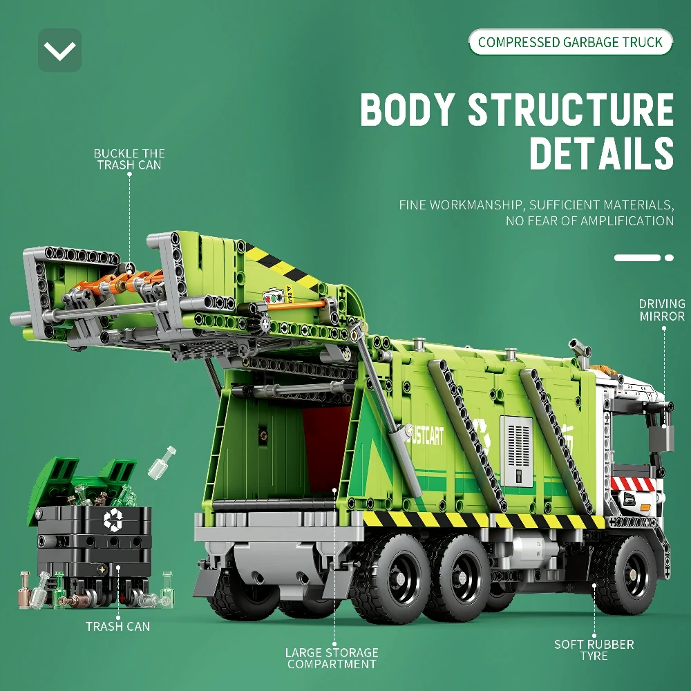 Reobrix 22022 Compressed Garbage Truck Technic
