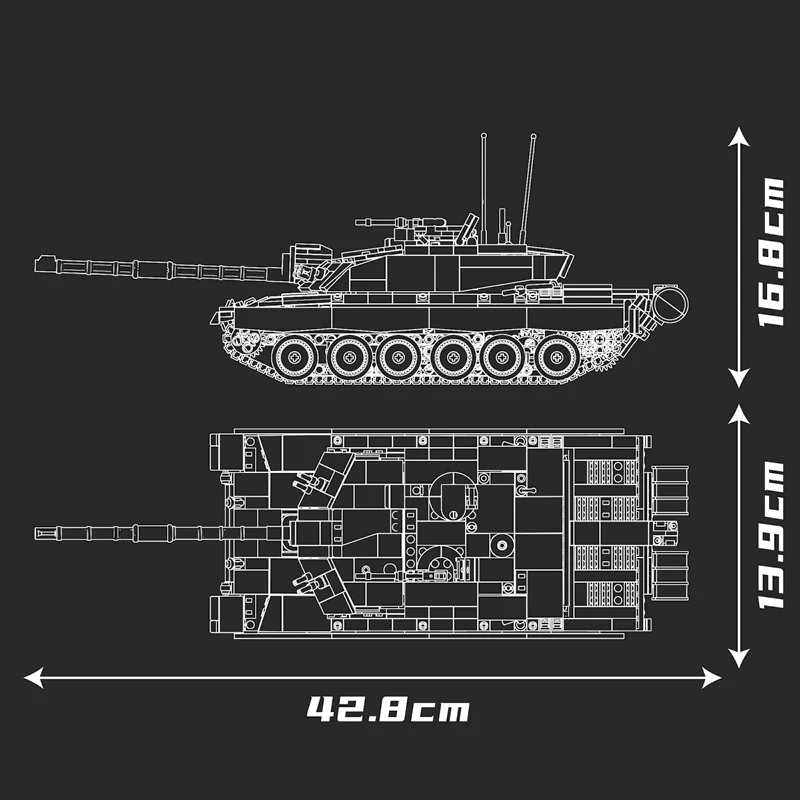 MouldKing 20037 Challenger 2 Main Battle Tank Military