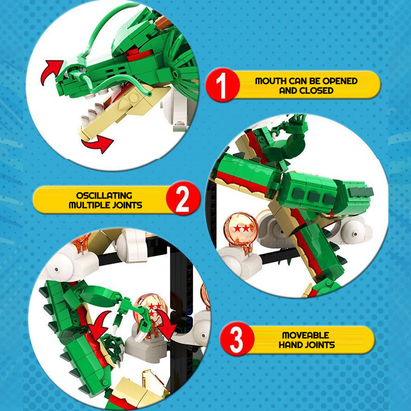 DK 5007 Dragon Ball LEGO Set – Legendary Shenron LEGO Model