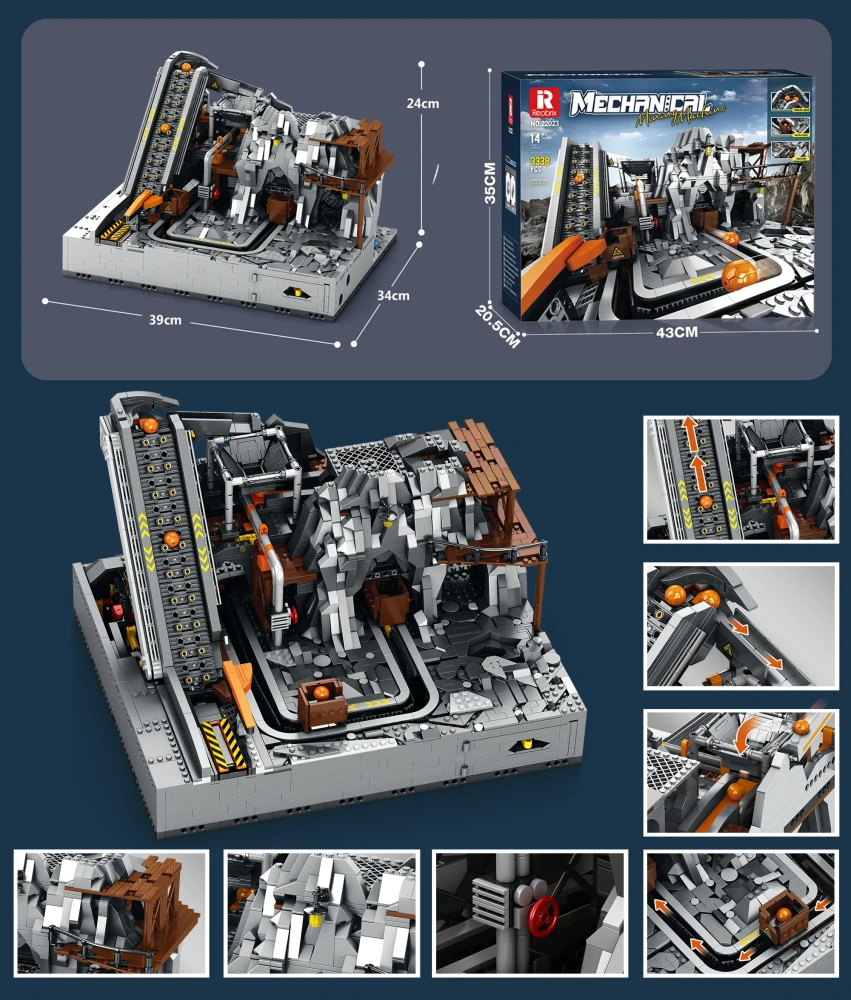 [With Motor] Reobrix 22023 GBC Mining Machinery Technic Europe Warehouse Express
