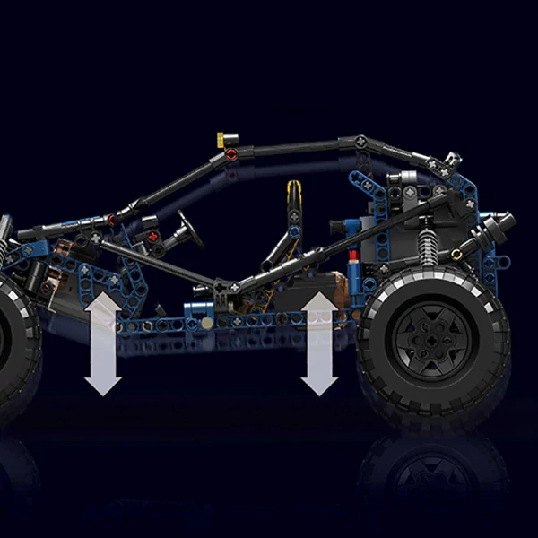 [With Motor] MouldKing 18018S Blue Lightning Buggy Technic