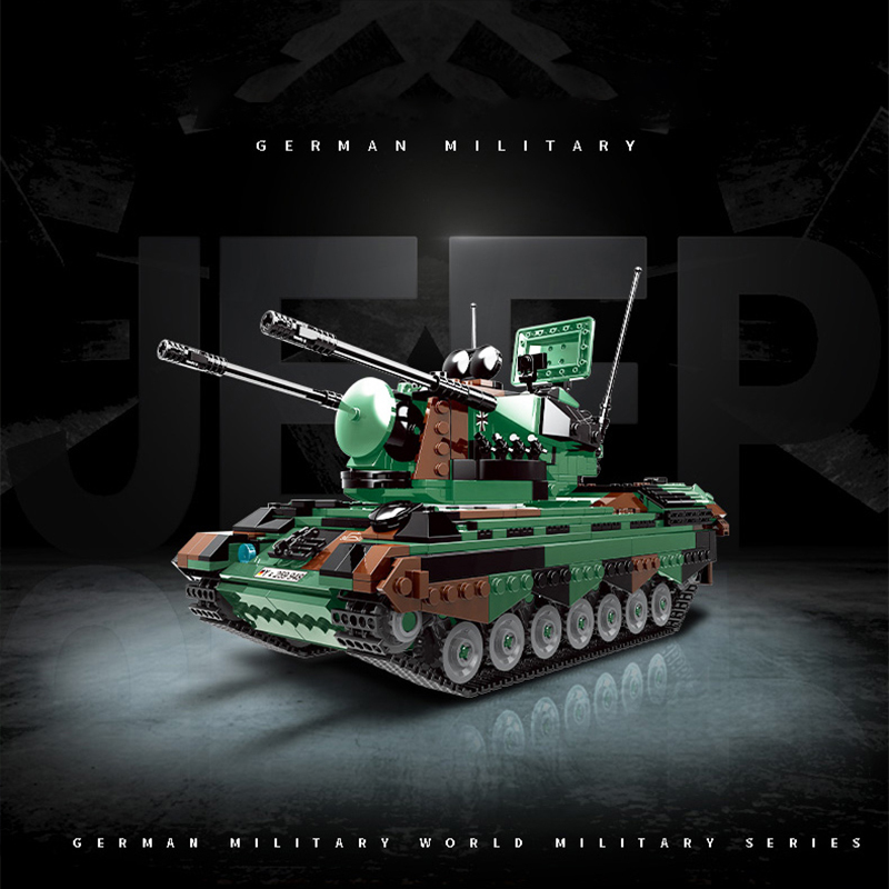 XingBao 06045 Moc Military 1:30 FlakPz Gepard Building Blocks 1352pcs Bricks Toys From China.