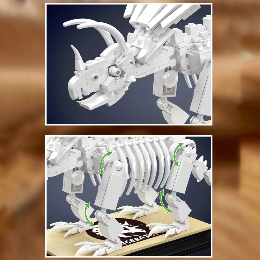 MouldKing 29006 Dino Fossils Triceratops Jurassic World Movie