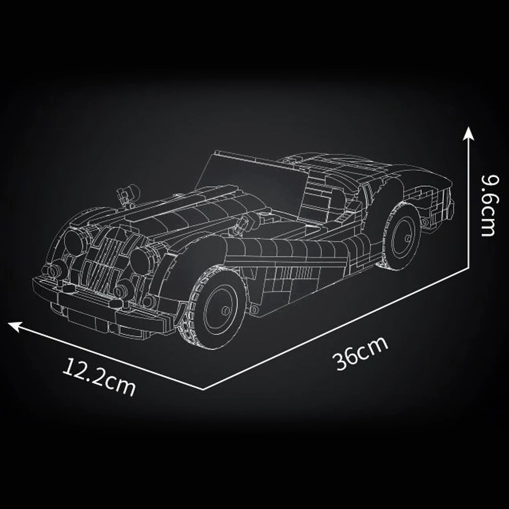 MouldKing 10236 XK140 OTS Sports Car Technic