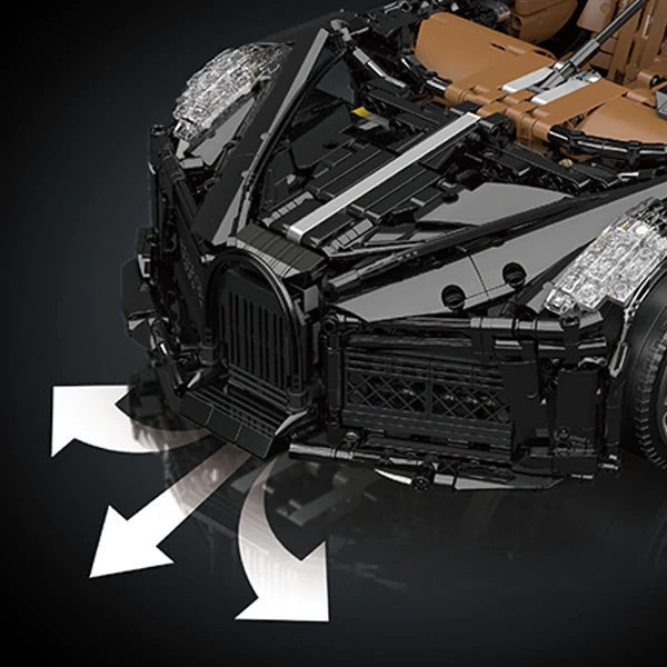 [With Motor] MouldKing 13163S Bugatti La Voiture Noire Technic