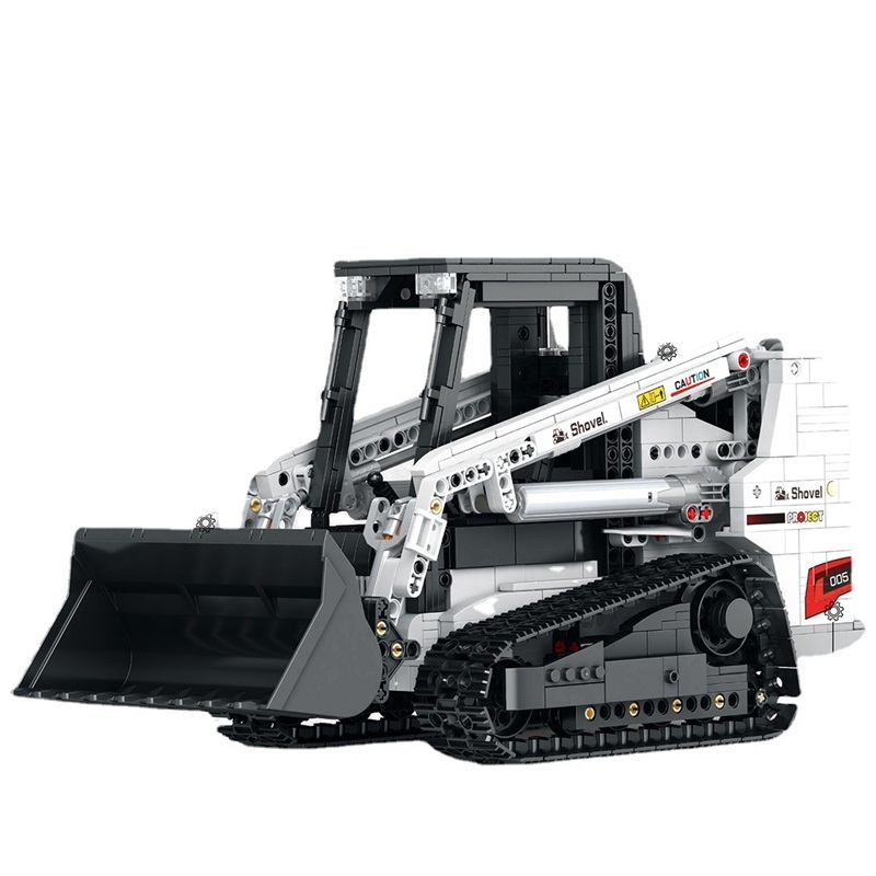 [With Motor] Reobrix 22004 Bobcat Skid Steer Loader Technic