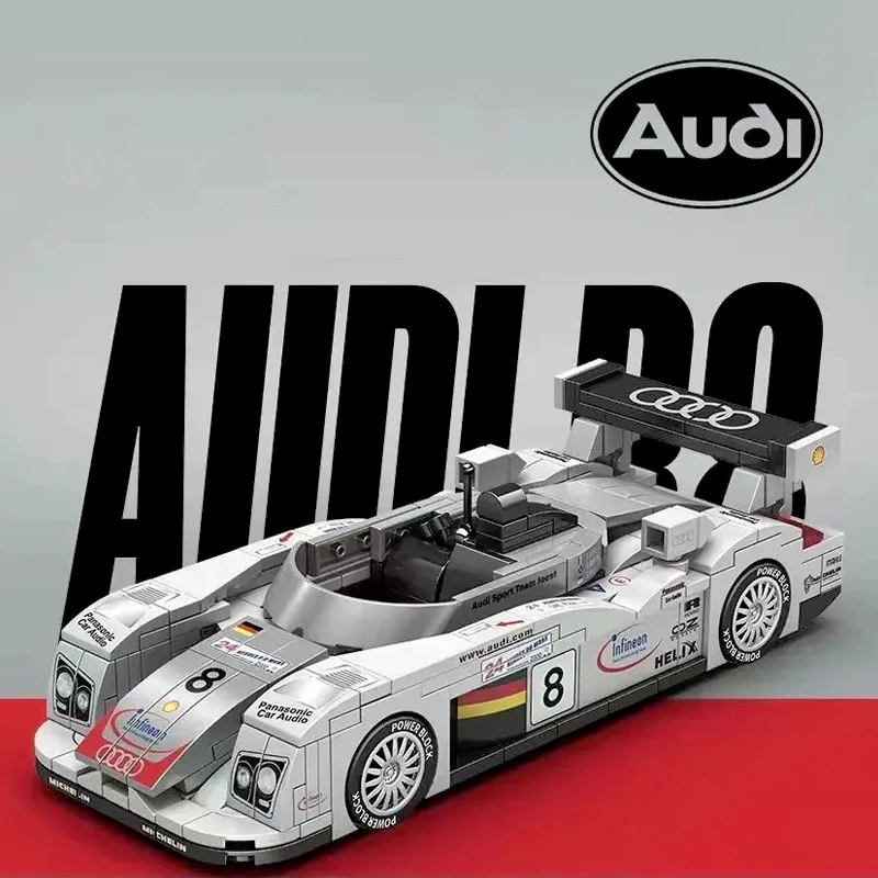 [DEAL] PowerBlockAudi Le Mans R8 8-Wide 1:32 Scale Car Technic