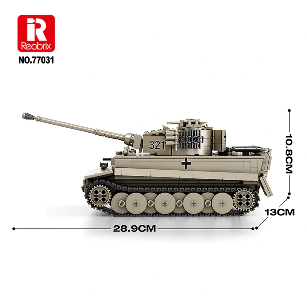 Reobrix 77031 TIGER I World of Tanks Military