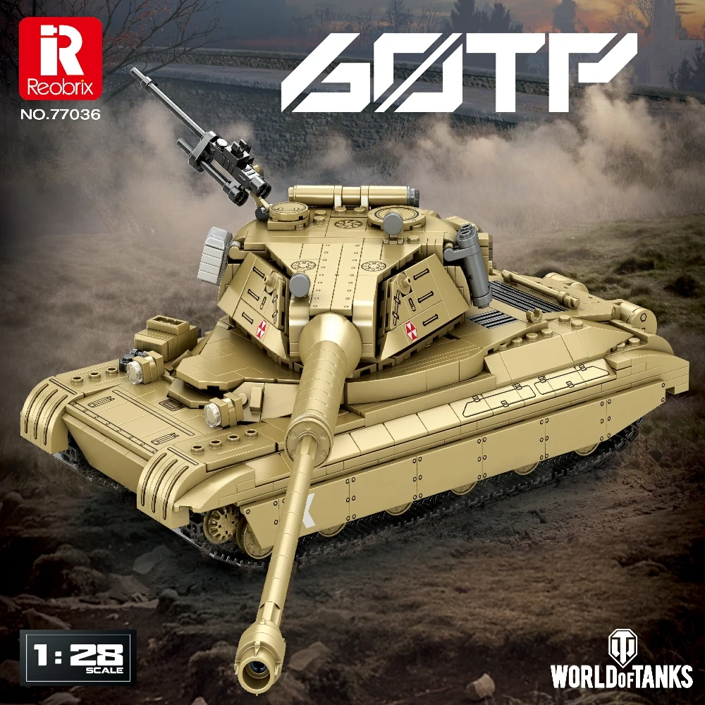 Reobrix 77036 60TP Tank | World of Tanks Brick Set