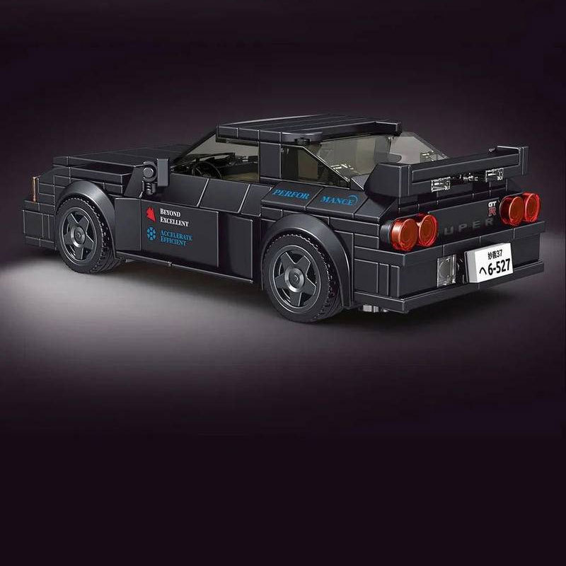 【With Display Box】Mould King 27014 Model Car Super Racer Speed Champions Nissan GTR32 Building Blocks 359±pcs Bricks Toys Model From China