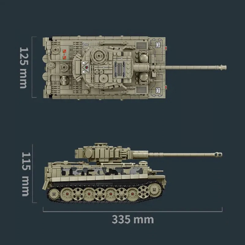 [Pre-sale] LeYi 66055 TIGER HEAVY TANK Military
