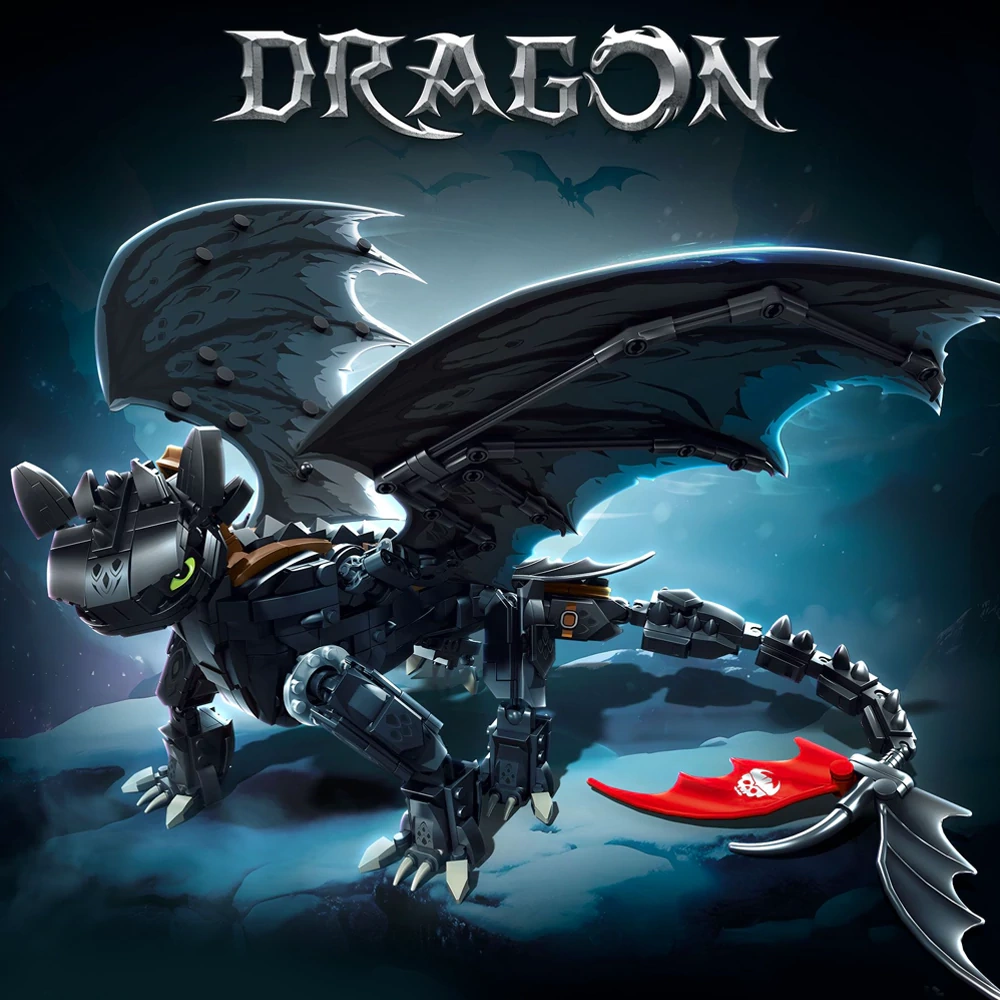 Leyi 68259 Night Fury How To Train Your Dragon Movie