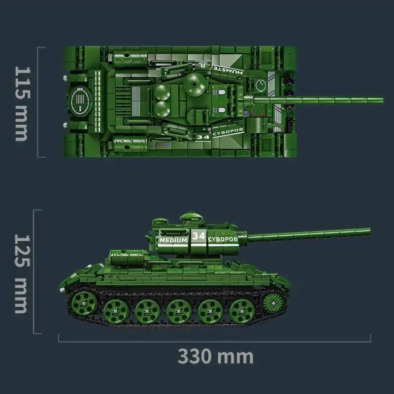 [Pre-sale] LeYi 66051 T34 HEAVY TANK Military
