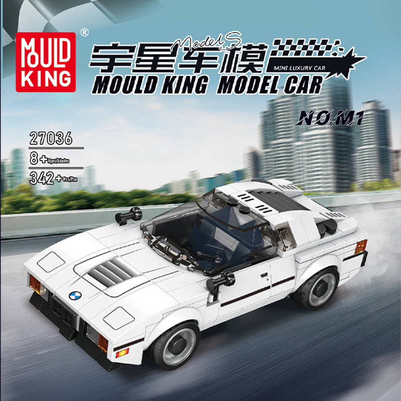 [With Display Box] MouldKing Model Car Super Racers Speed Champions Collection 1