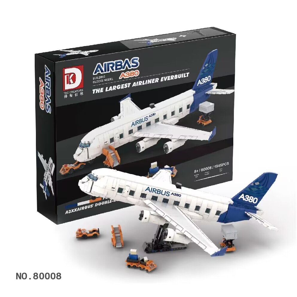 DK 80008 Airbus A380 The Largest Airliner Everbuilt City