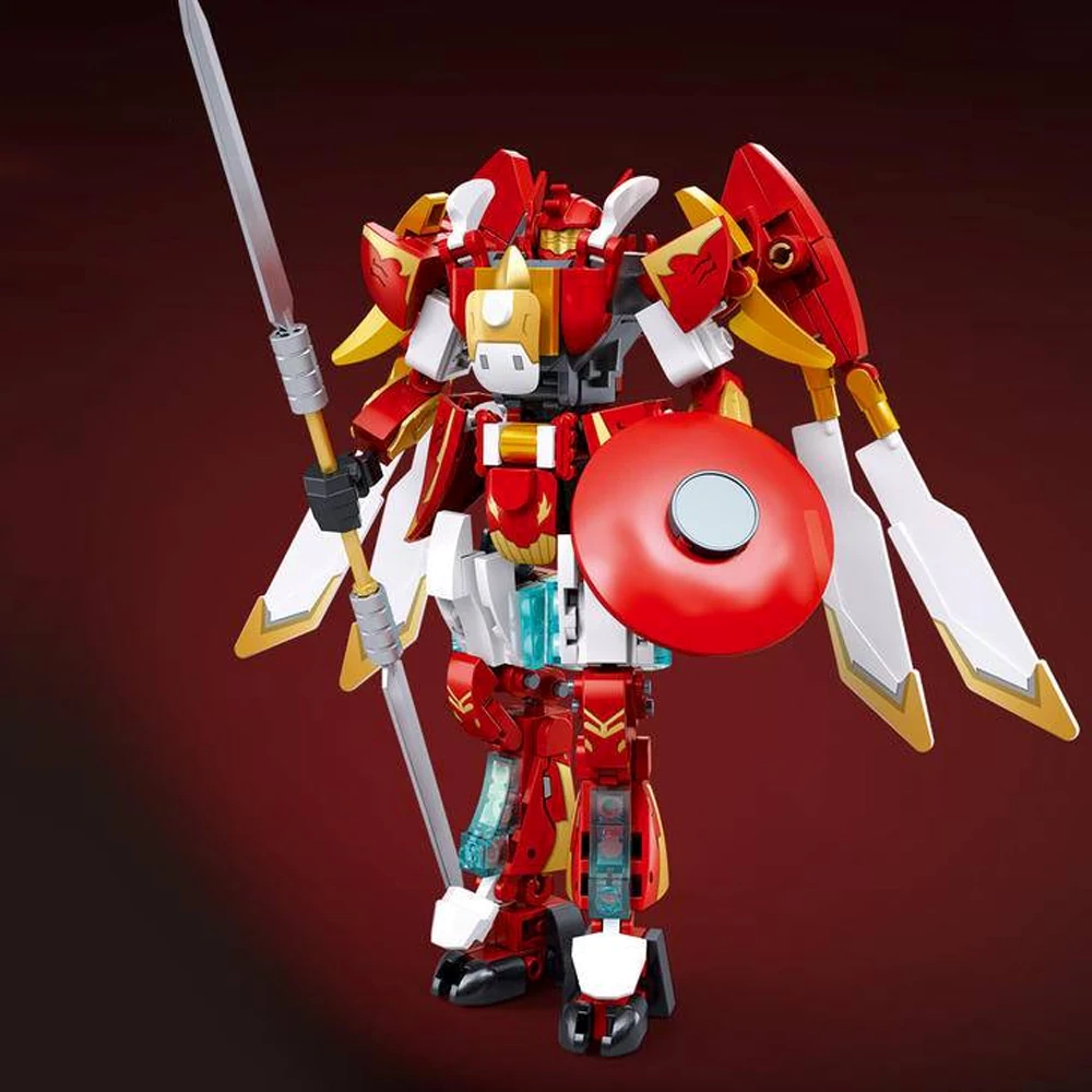 Sluban Classic of Mountains and Seas The Four Great Divine Beasts Mech Dual Form Chinese Culture