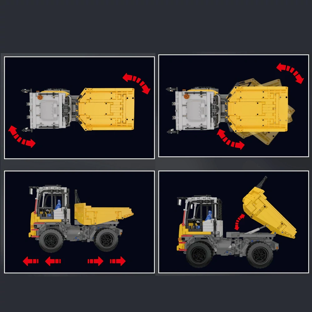 MouldKing 17092 Articulated Dump Truck Technic