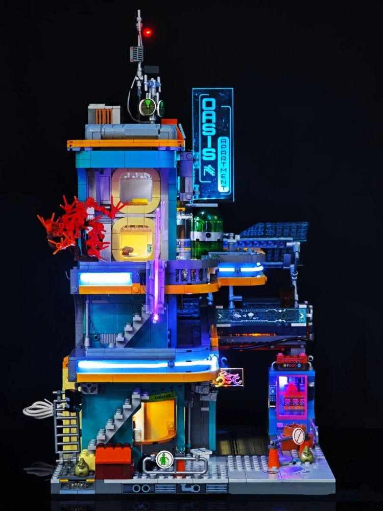 [Deal] FunWhole F9042 Cyberpunk Neon City: Neon Oasis Modular Buildings