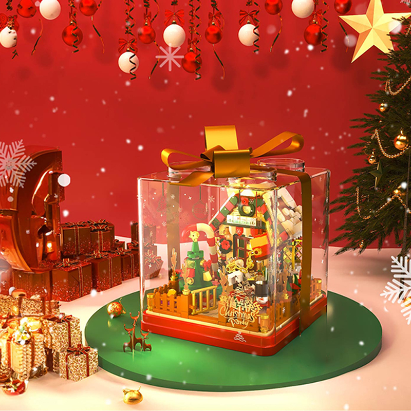 [Pre-Sale] [Mini Micro Bricks] ZHEGAO 662023 Gift Box: Christmas House Creator Seasonal Christmas