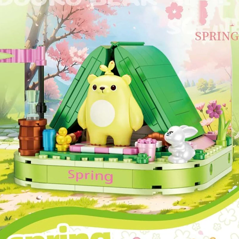 [Mini Micro Bricks] ZHEGAO 673000 The Four Seasons Scene Creator Expert