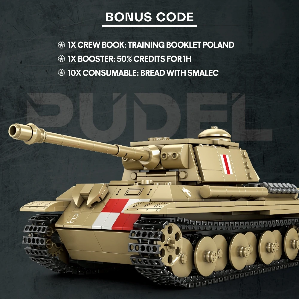 Reobrix 77034 PUDEL Tank World of Tanks Military