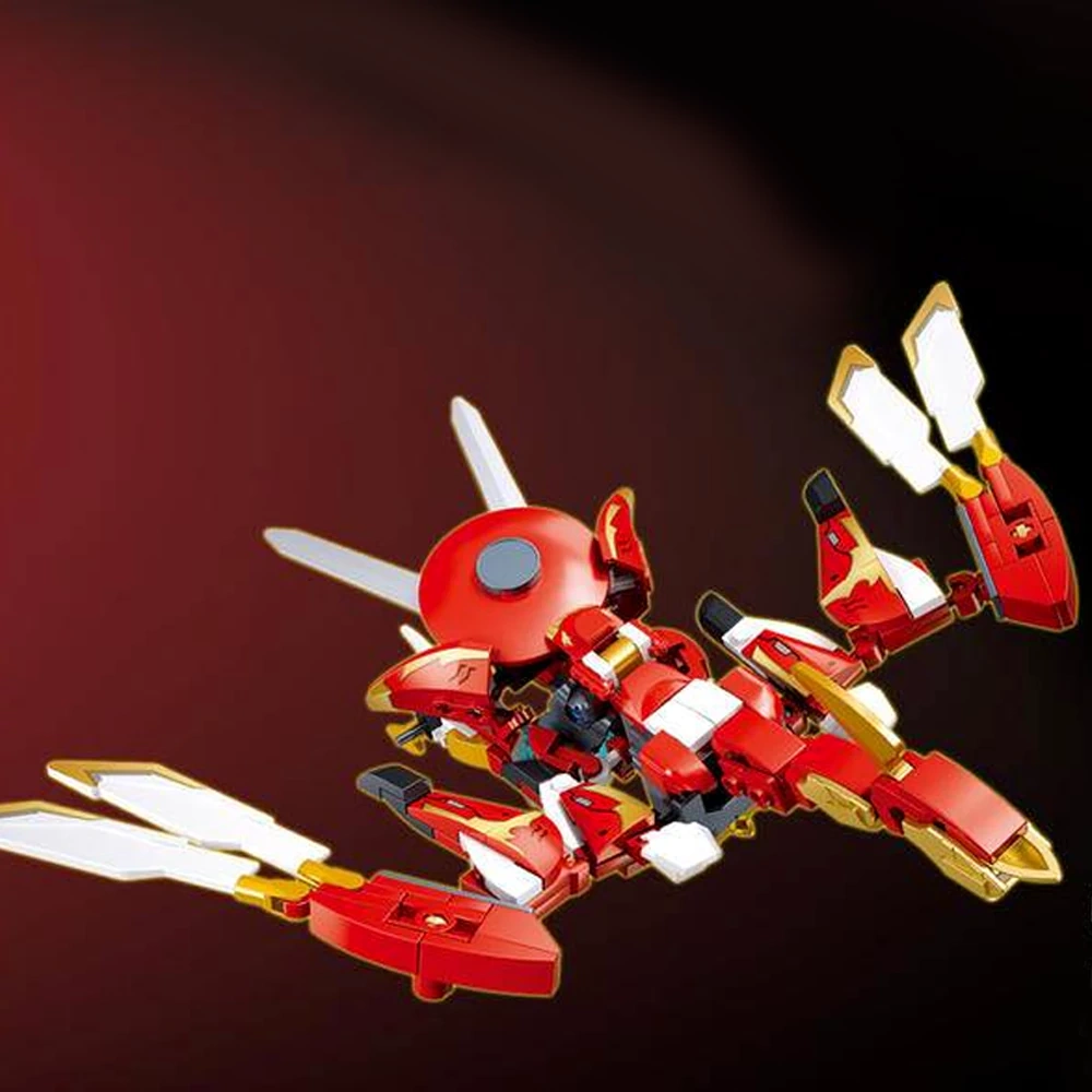 Sluban Classic of Mountains and Seas The Four Great Divine Beasts Mech Dual Form Chinese Culture