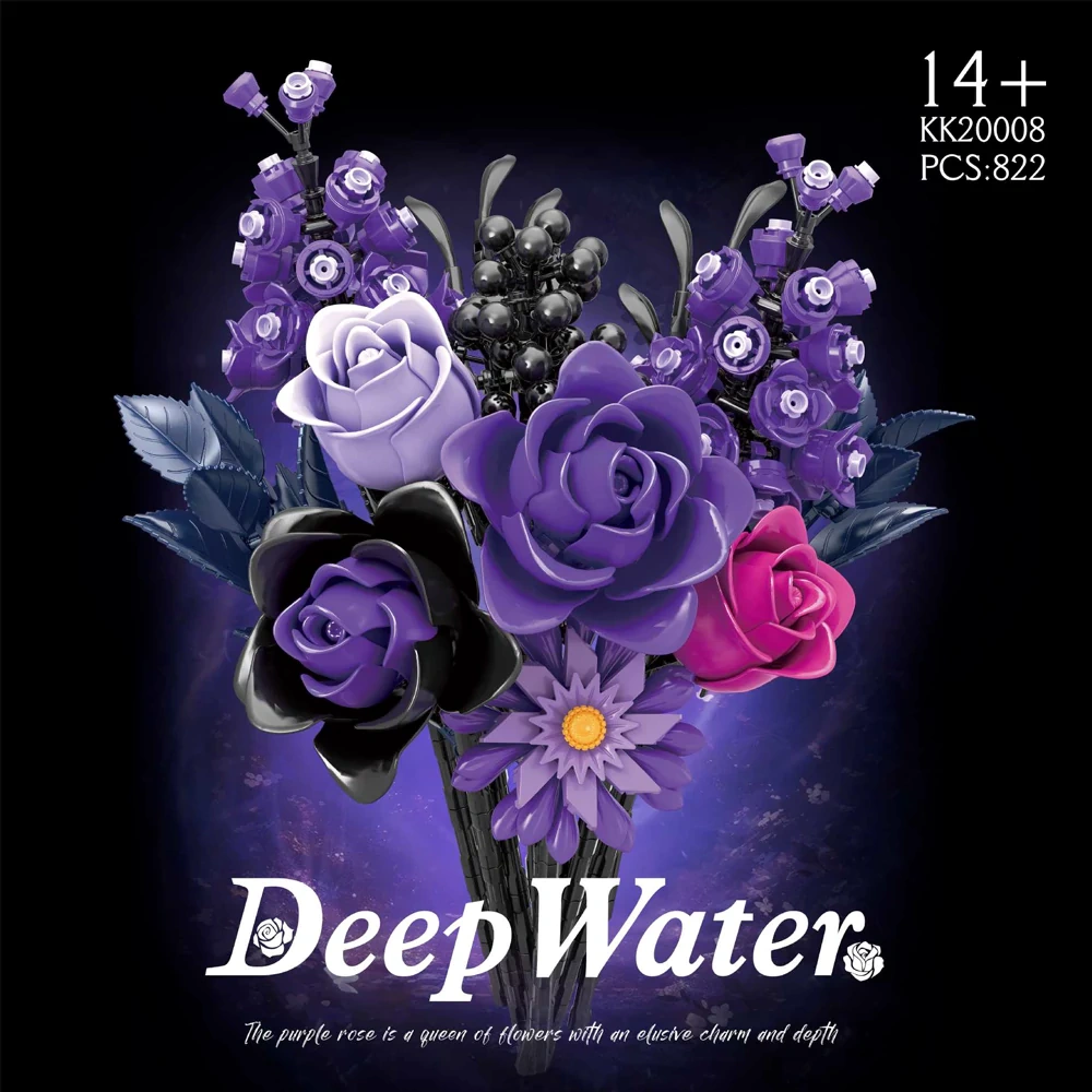 Custom KK20008 Deep Water Purple Rose Creator Expert